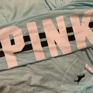 Light Mint Pullover/Hoodie by PINK Medium